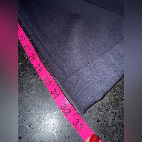 UEC EXPRESS Navy Blue Wide-Leg Pants with SAILOR NAUTICAL Button Detail Sz 10 - Picture 10 of 12